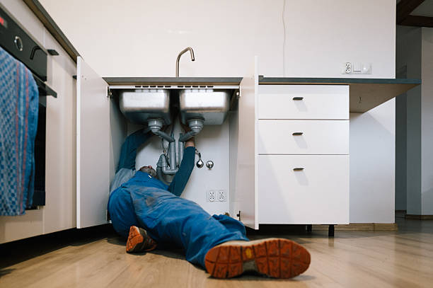 Professional Drain Cleaning technician working in Desdemona, TX